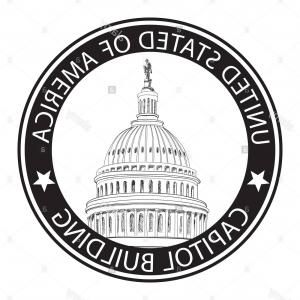 300x300 Us Capitol Building Retro Clip Art Geekchicpro