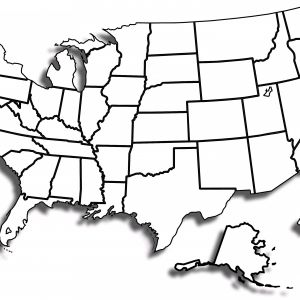 300x300 Us Map With States Outlines Geography Blog Outline Maps United