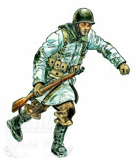 484x551 u s infantry, winter uniform, wwii, paolo marzioli wwii