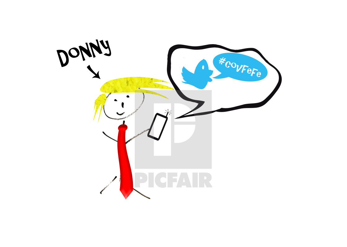 1120x800 Childlike Drawing Of The President Of The Usa, Donald Trump