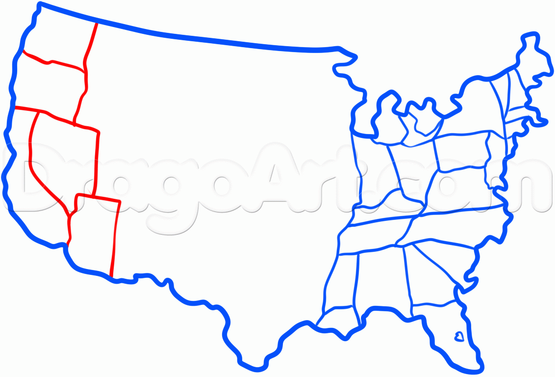 1132x768 Draw The United States, Step