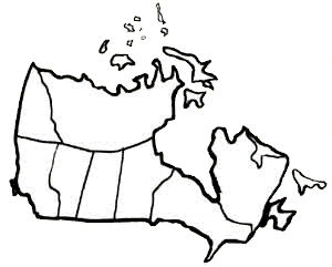 300x241 Canada Map Clipart
