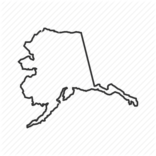 512x512 Alaska, American State, Borders, Geography, Map, State, Usa Icon