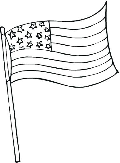 385x525 Usa Flag Coloring