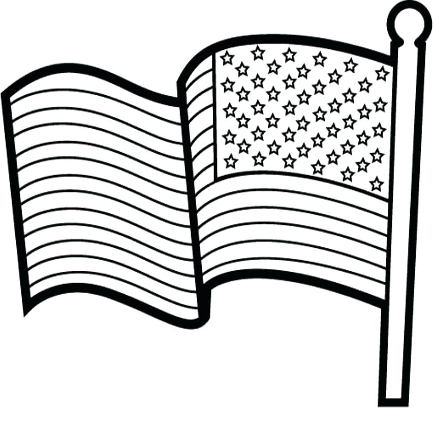 852x835 Usa Flag Coloring Pages