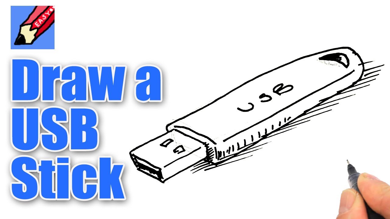 1280x720 How To Draw A Usb Stick Real Easy