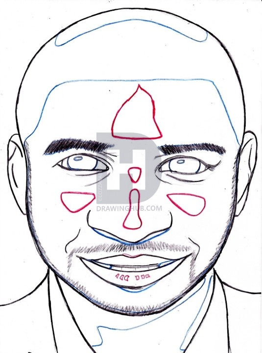 535x720 how to draw usher, step