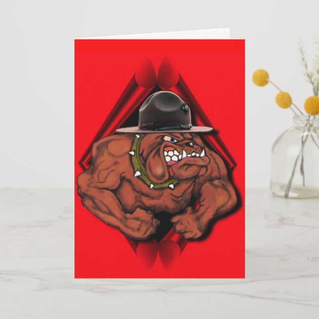 630x630 Usmc Devil Dog Card