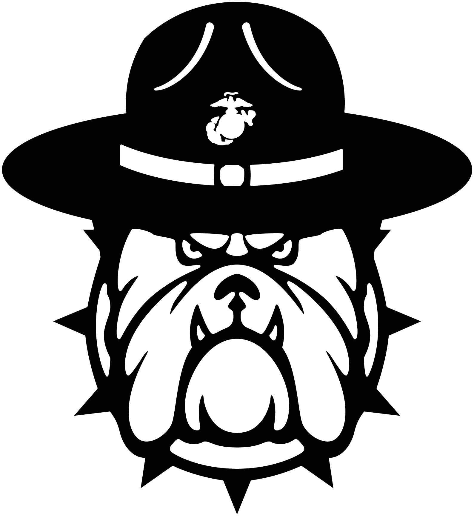 1588x1735 Bulldog Marine Officer Face
