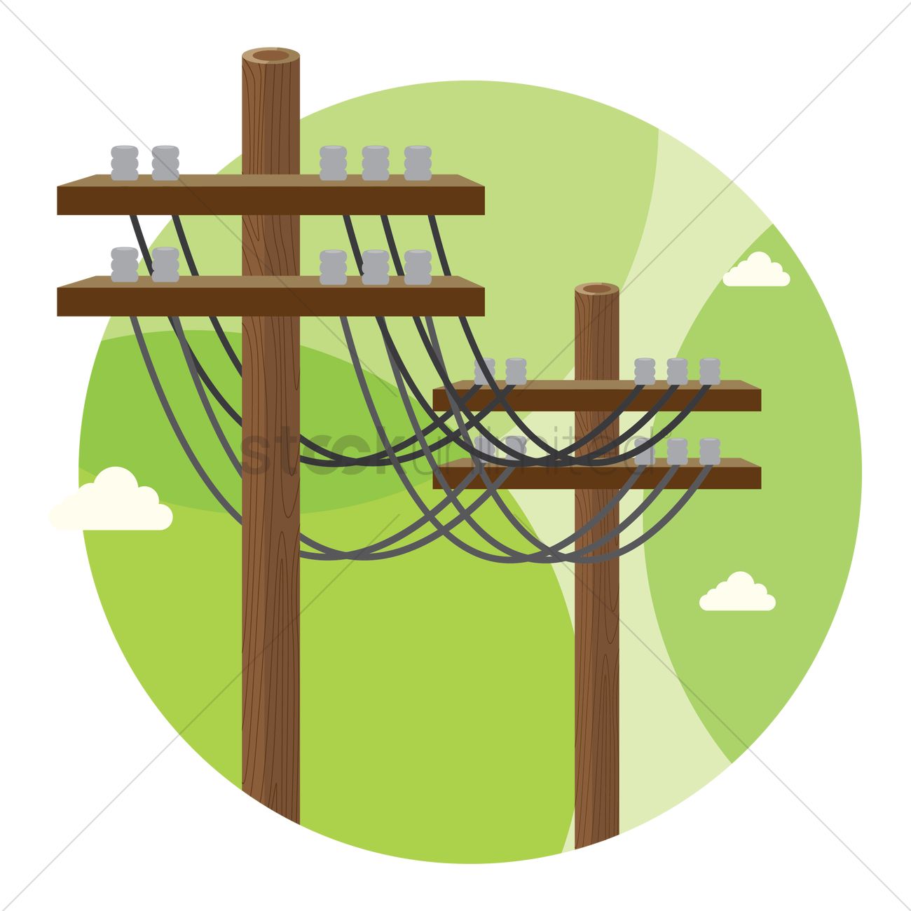 1300x1300 Collection Of Free Electricity Clipart Poles Amusement Clipart