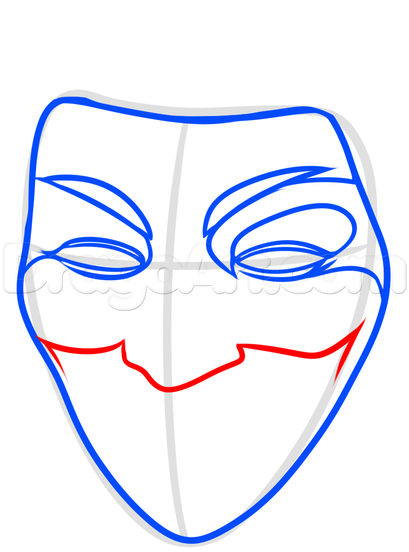 826x1113 How To Draw V, Step