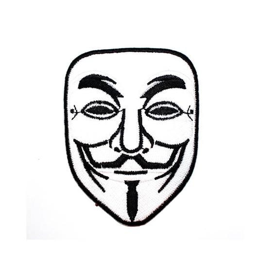 570x542 Guy Fawkes Mask Patch V For Vendetta Movie Comic Retro Emblem Etsy