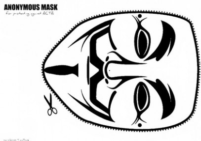 407x287 V For Vendetta Mask Coloring Coloring Pages