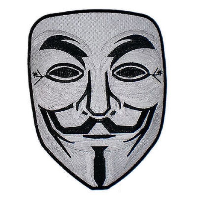 664x664 v vendetta hacker anonymous mask robot society giant back patch