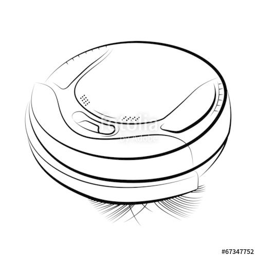 500x500 Robotic Vacuum Cleaner Stock Image And Royalty Free Vector
