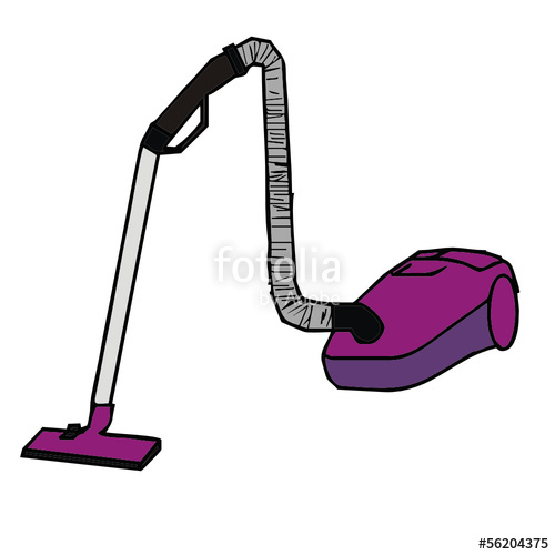 500x500 Vector Drawing Of A Vacuum Cleaner Stock Image And Royalty Free