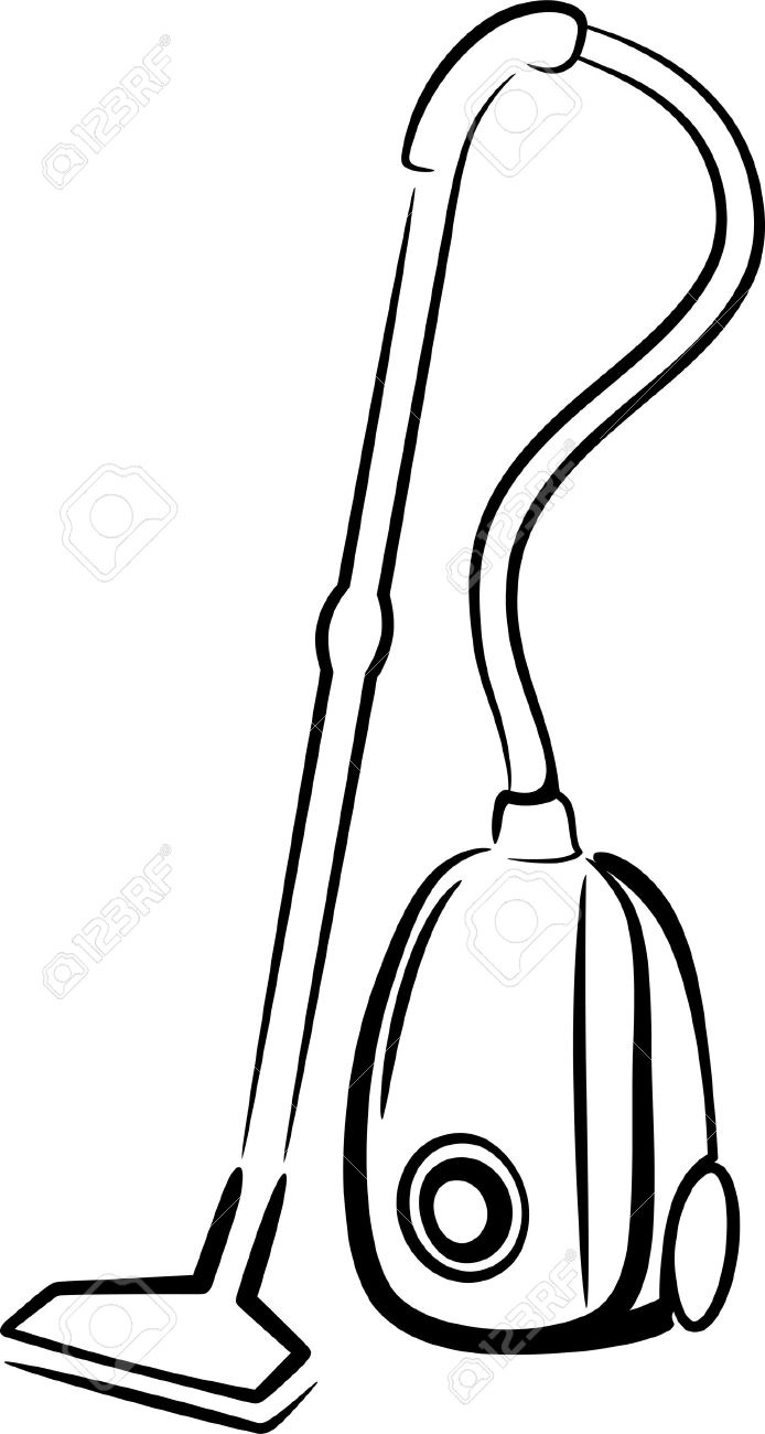 694x1300 Unique Vector Christmas Clip Art Of Santa Holding A Vacuum