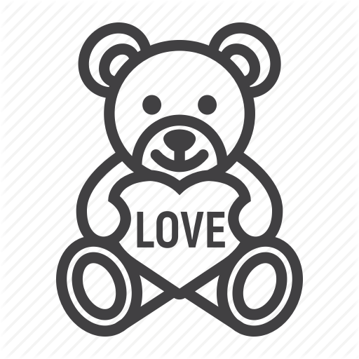 512x512 Bear, Heart, Holiday, Love, Romantic, Teddy, Valentine Icon