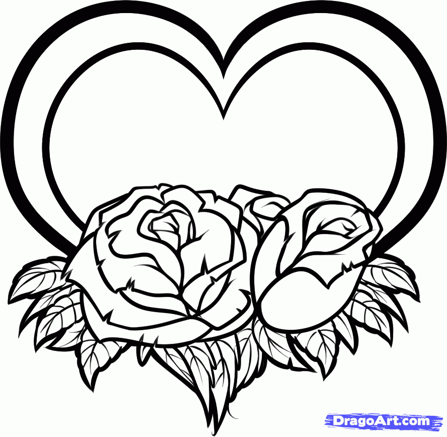 888x868 Draw A Valentine Tattoo, Step