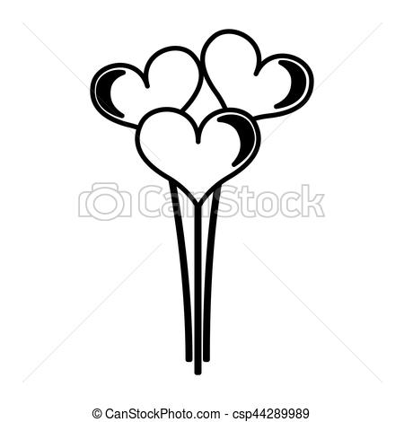 450x470 Heart Love Card Valentines Day Vector Illustration Design Vector