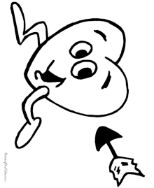 220x269 Valentine Cupid Coloring Pages!