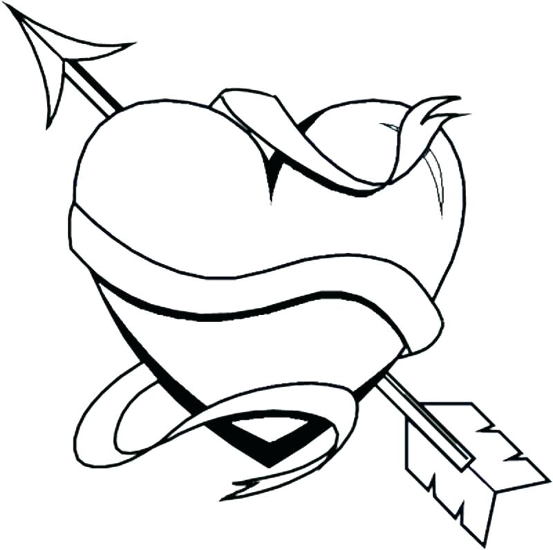 800x796 Heart Coloring Pages To Print Valentines Hearts Coloring Pages
