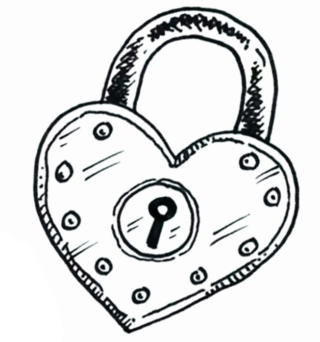 653x697 Draw A Heart Shaped Padlock For Valentine's Day Shoo Rayner