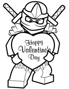236x305 Lego Valentine Coloring Pages With Best Valentines Images