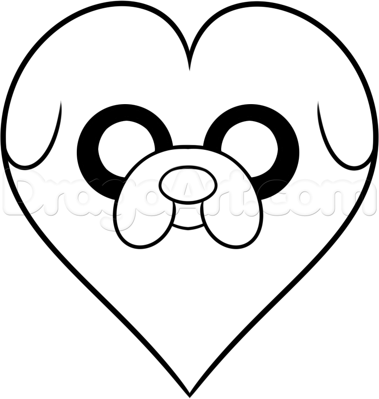 780x820 Step How To Draw Valentine Jake From Adventure Time