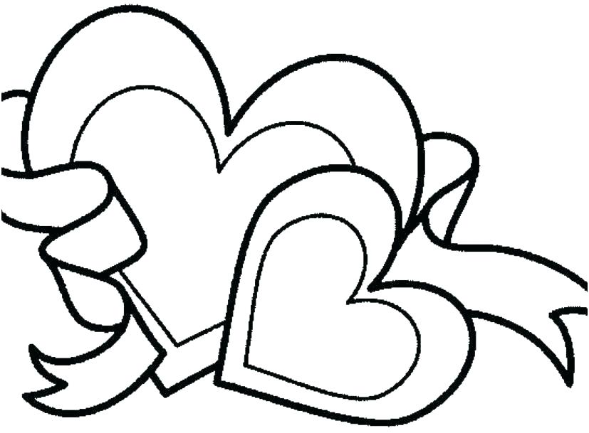 827x609 Valentines Day Hearts Coloring Pages A Homemade Valentines Day
