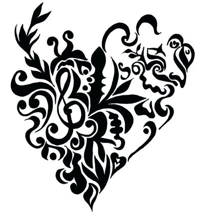 400x435 Valentine Drawings