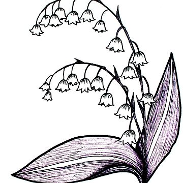 360x360 Lily Of The Valley Drawing Lightweight Hoodie