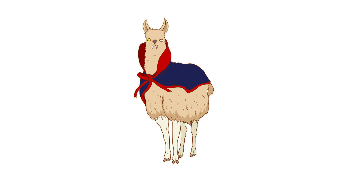 1200x630 Cute Vampire Llama Halloween Funny Llama Vampire