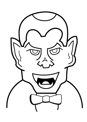 300x421 Halloween Angry Vampire Coloring Pages For Kids, Printable Free