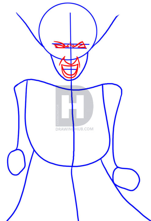 494x720 How To Draw A Vampire, Step