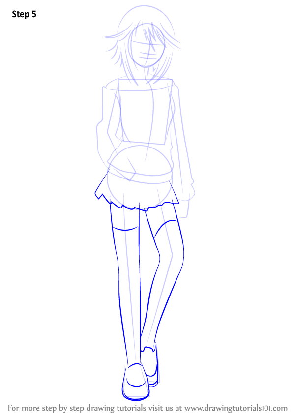 598x844 Learn How To Draw Mizore Shirayuki From Rosario + Vampire