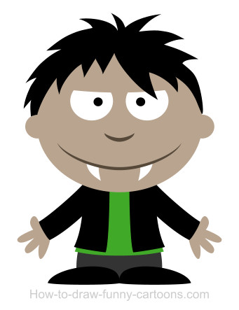 341x443 Drawing A Vampire Cartoon