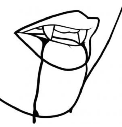 479x501 How To Draw Vampire Teeth