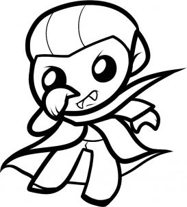 273x302 How To Draw How To Draw Dracula For Kids