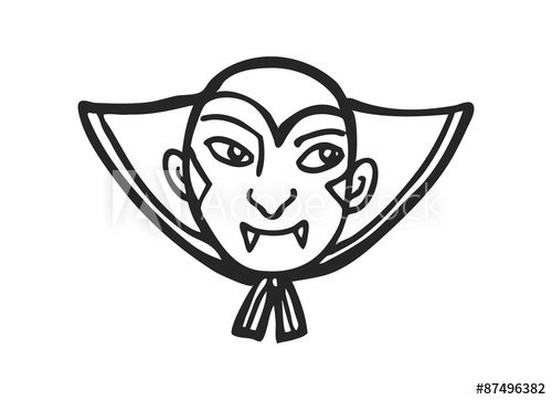 500x362 Vampire Face Doodle
