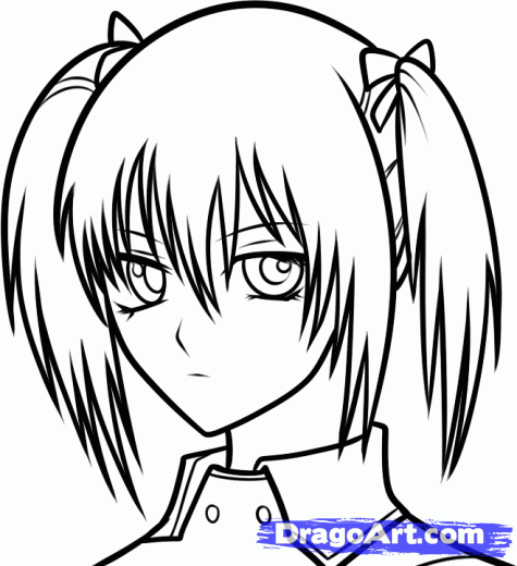 475x520 Step How To Draw Rima Toya From Vampire Knight