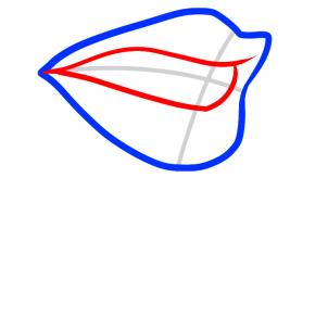 302x292 How To Draw A Vampire Mouth, Vampire Mouth, Step