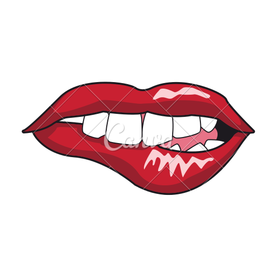 Vampire Lips Drawing | Free download on ClipArtMag