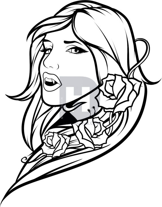 564x720 How To Draw A Vampire How To Draw Vampire Dracula Draw Alimy Us