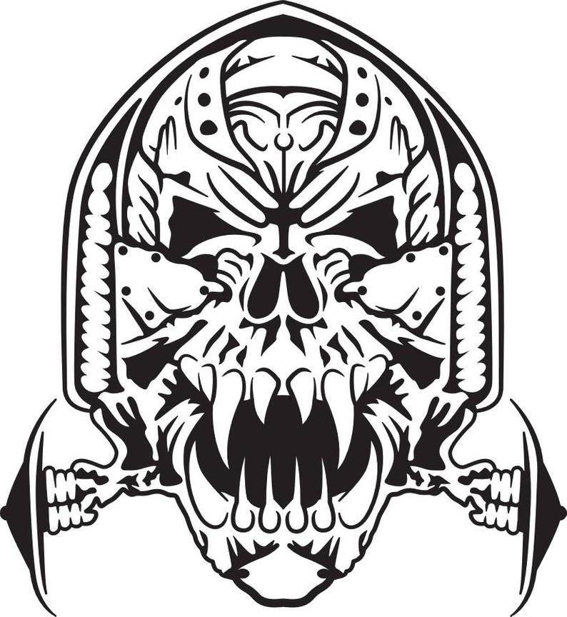 794x864 Vampire Skull Etsy