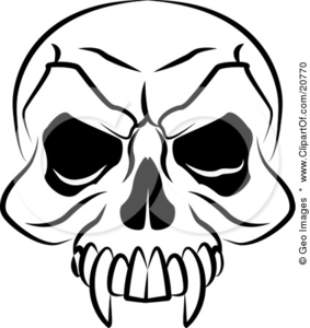 283x300 Vampires Skull With Fanged Teeth And Deep Eye Sockets Free