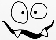 190x137 Little Cute Monster With Vampire Teeth Pillowcase Spreadshirt