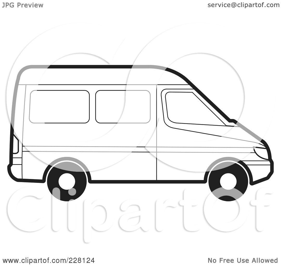 1080x1024 Van Outline Clipart Collection