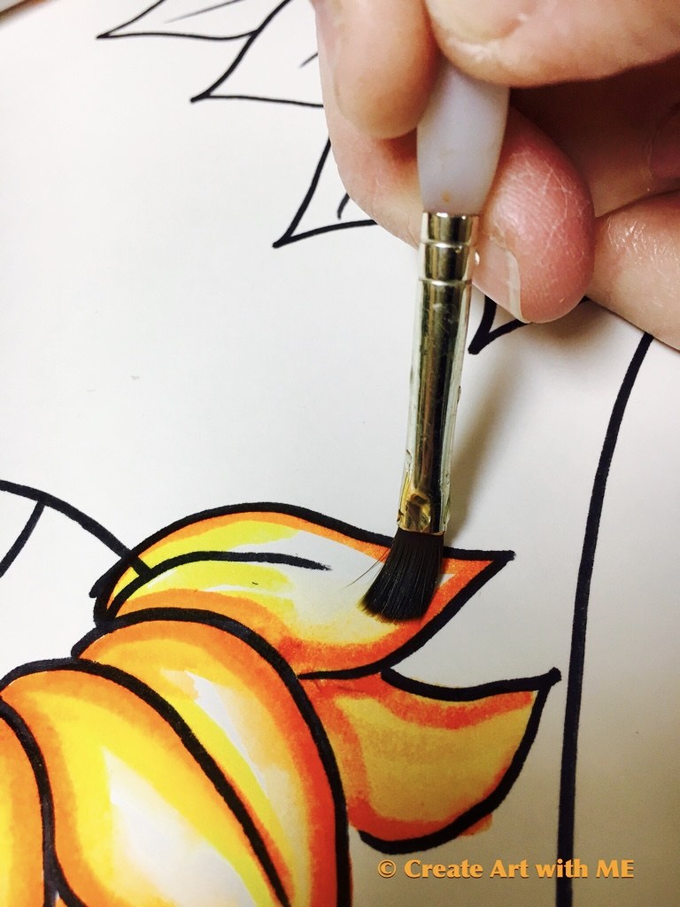 768x1024 Marker Bleeding Van Gogh Sunflowers Art Lesson