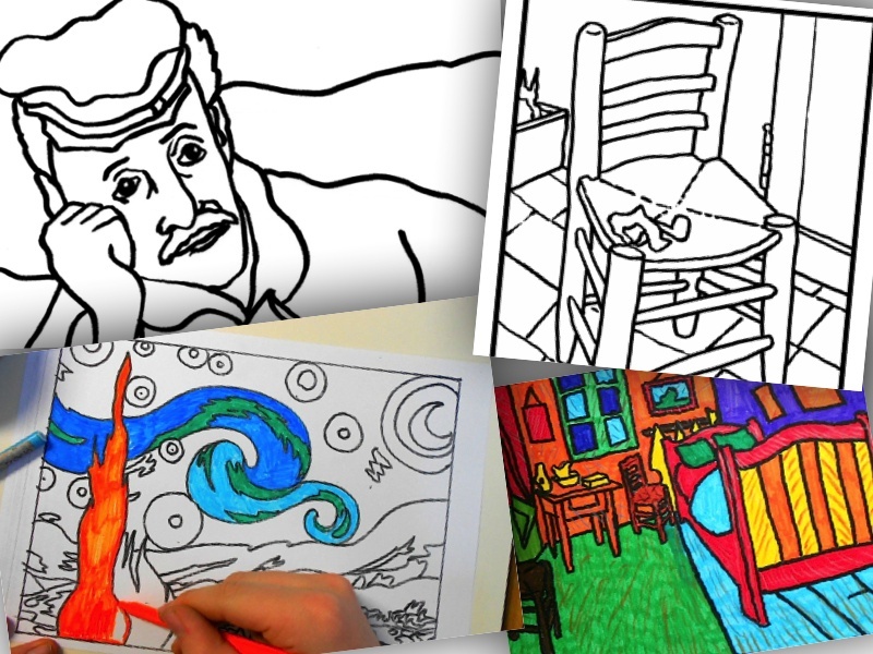 800x600 Van Gogh Printable Worksheets